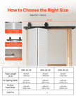 VEVOR Bi-Folding Sliding Barn Door Hardware Track Kit 40