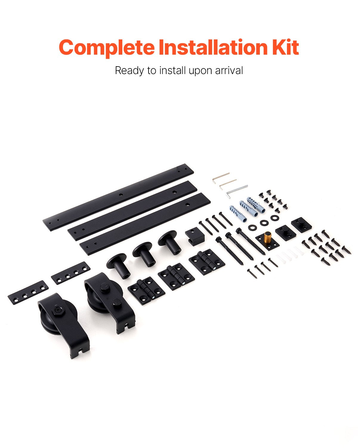 VEVOR Bi-Folding Sliding Barn Door Hardware Track Kit 40