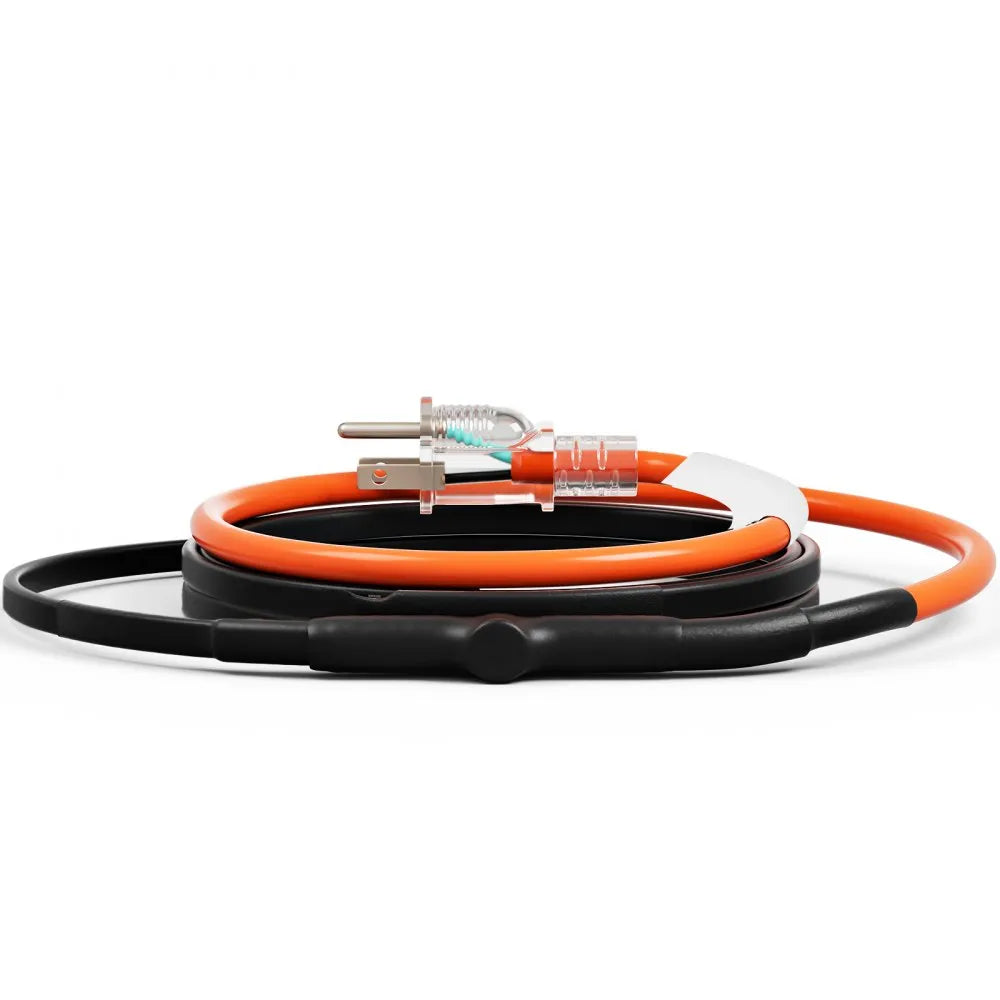 VEVOR Self-Regulating Pipe Heating Cable 3FT 5W/FT Heat Tape with Thermostat