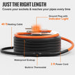 VEVOR Self-Regulating Pipe Heating Cable 40FT 5W/FT Heat Tape with Thermostat