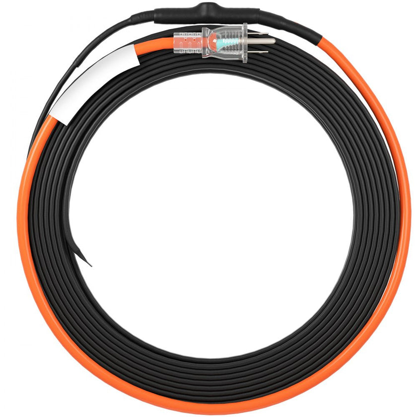 VEVOR Self-Regulating Pipe Heating Cable 40FT 5W/FT Heat Tape with Thermostat