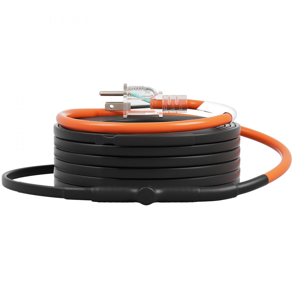 VEVOR Self-Regulating Pipe Heating Cable 40FT 5W/FT Heat Tape with Thermostat