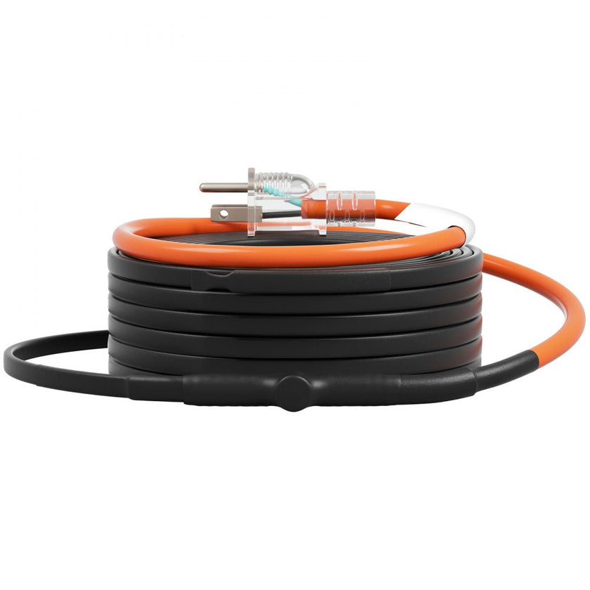VEVOR Self-Regulating Pipe Heating Cable 40FT 5W/FT Heat Tape with Thermostat