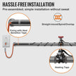VEVOR Self-Regulating Pipe Heating Cable, 30-feet 5W/ft Heat Tape for Pipes Freeze Protection, Protects PVC Hose, Metal and Plastic Pipe from Freezing, 120V