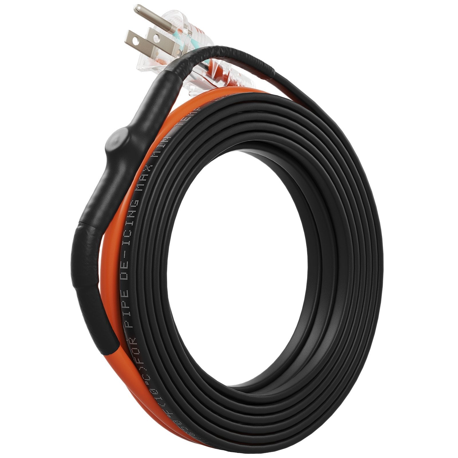 VEVOR Self-Regulating Pipe Heating Cable, 18-feet 5W/ft Heat Tape for Pipes Freeze Protection, Protects PVC Hose, Metal and Plastic Pipe from Freezing, 120V