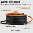 VEVOR Self-Regulating Pipe Heating Cable, 100-feet 5W/ft Heat Tape for Pipes Freeze Protection, Protects PVC Hose, Metal and Plastic Pipe from Freezing, 120V