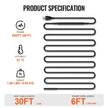 VEVOR Self-Regulating Pipe Heating Cable 30FT 5W/FT Heat Tape for Pipes Roof
