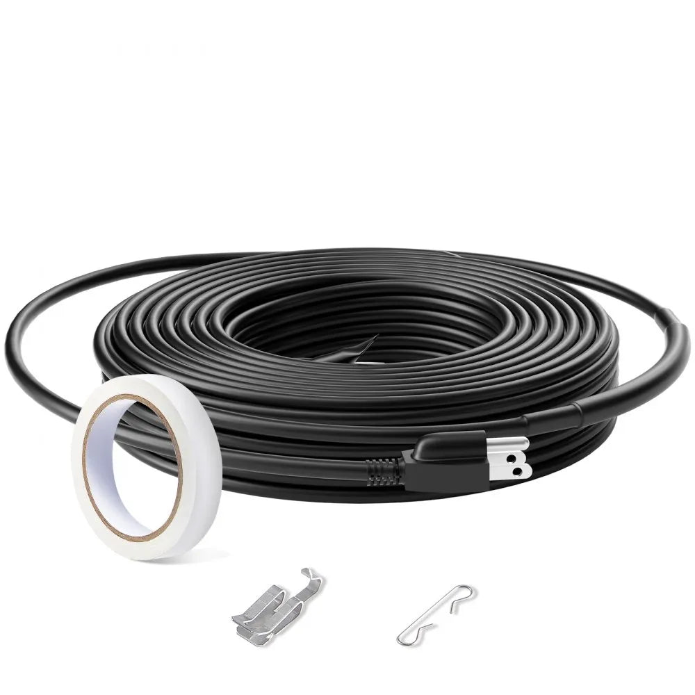 VEVOR Self-Regulating Pipe Heating Cable 30FT 5W/FT Heat Tape for Pipes Roof