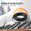 VEVOR Self-Regulating Pipe Heating Cable 12FT 5W/FT Heat Tape for Pipes Roof
