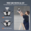VEVOR LED Garage Light 15000LM 2 Packs Deformable Bright Shop Ceiling Light