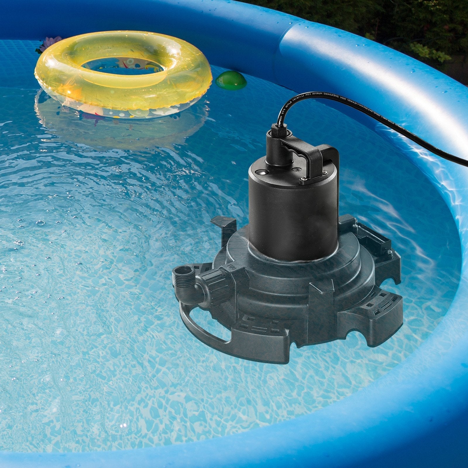 VEVOR Automatic Pool Cover Pump Submersible Swimming 1/2 HP 1600 GPH 25 ft Cord