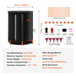 VEVOR Collapsible Rain Barrel, 66 Gallon/250 L Portable Rain Water Collection Barrel, PVC Rainwater Collection System with Spigots and Overflow Kit, Water Barrel for Garden Water Catcher