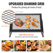VEVOR Folding Campfire Grill, Heavy Duty Steel Mesh Grate, 18