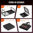 VEVOR Folding Campfire Grill, Heavy Duty Steel Mesh Grate, 22.4