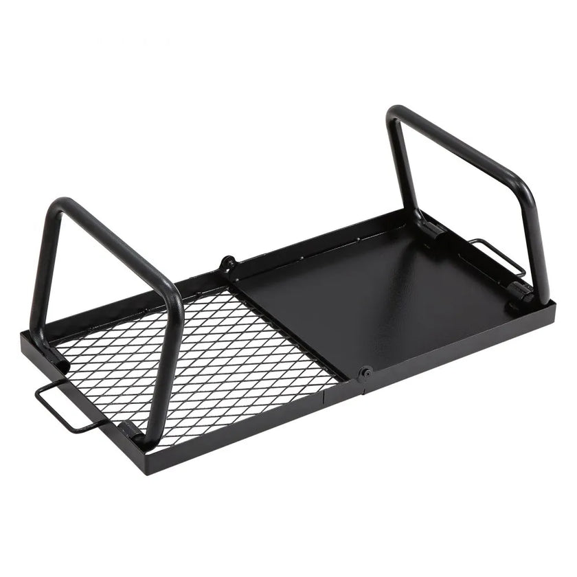 VEVOR Folding Campfire Grill, Heavy Duty Steel Mesh Grate, 22.4
