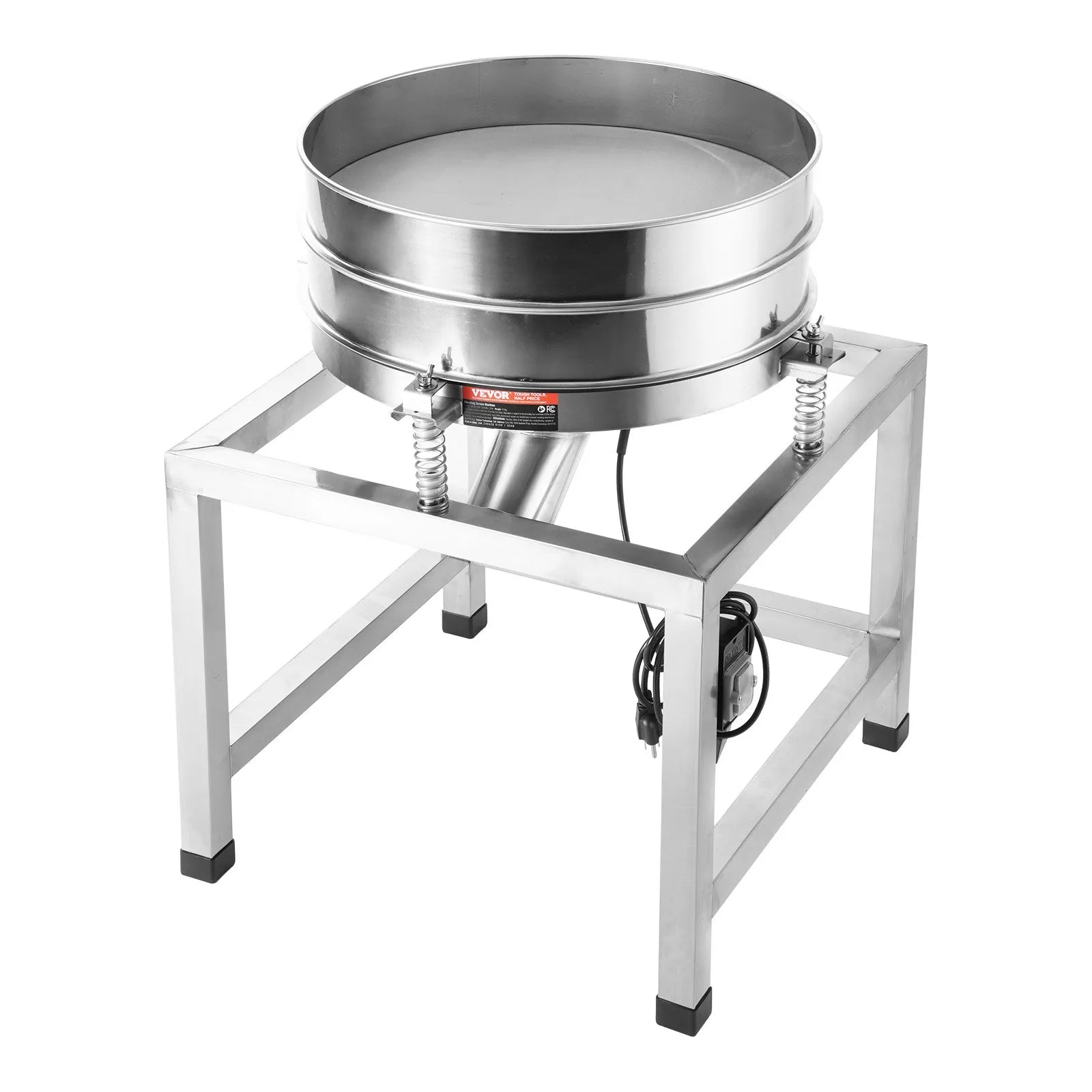 VEVOR Electric Vibrating Sieve Machine with 40+100 Mesh Automatic Sifter Shaker