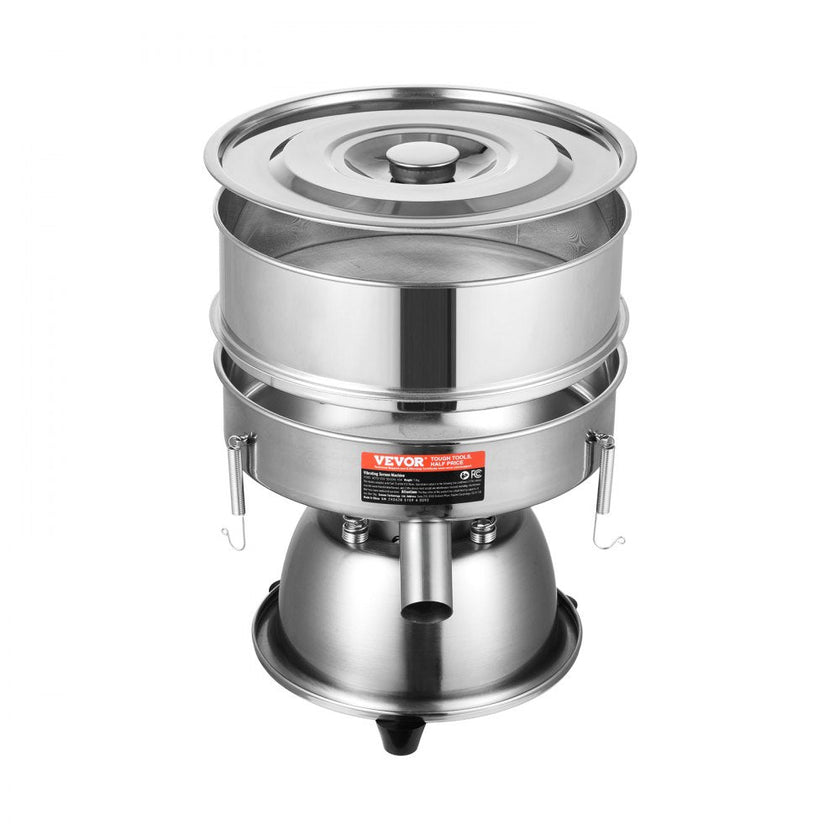 VEVOR Electric Vibrating Sieve Machine with 12+80 Mesh Automatic Sifter Shaker