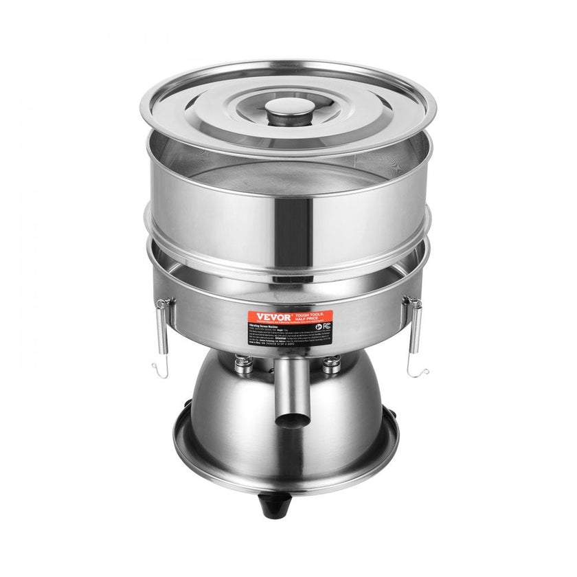 VEVOR Electric Vibrating Sieve Machine with 12+80 Mesh Automatic Sifter Shaker