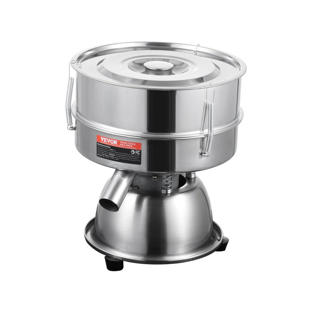 VEVOR Electric Vibrating Sieve Machine with 12+80 Mesh Automatic Sifter Shaker