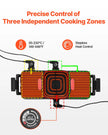 VEVOR Hot Pot with Grill 2300W 2-in-1 Electric Smokeless BBQ with Removable Pot