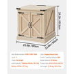 VEVOR Rattan Coffee Table Rectangle Rattan Coffee Table 2-Tier for Living Room