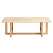 VEVOR Rattan Coffee Table Rectangle Rattan Coffee Table 1-Tier for Living Room