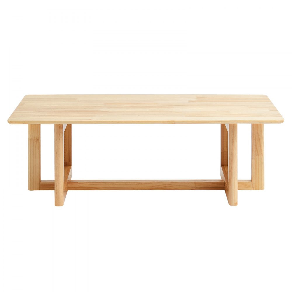 VEVOR Rattan Coffee Table Rectangle Rattan Coffee Table 1-Tier for Living Room