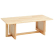 VEVOR Rattan Coffee Table Rectangle Rattan Coffee Table 1-Tier for Living Room