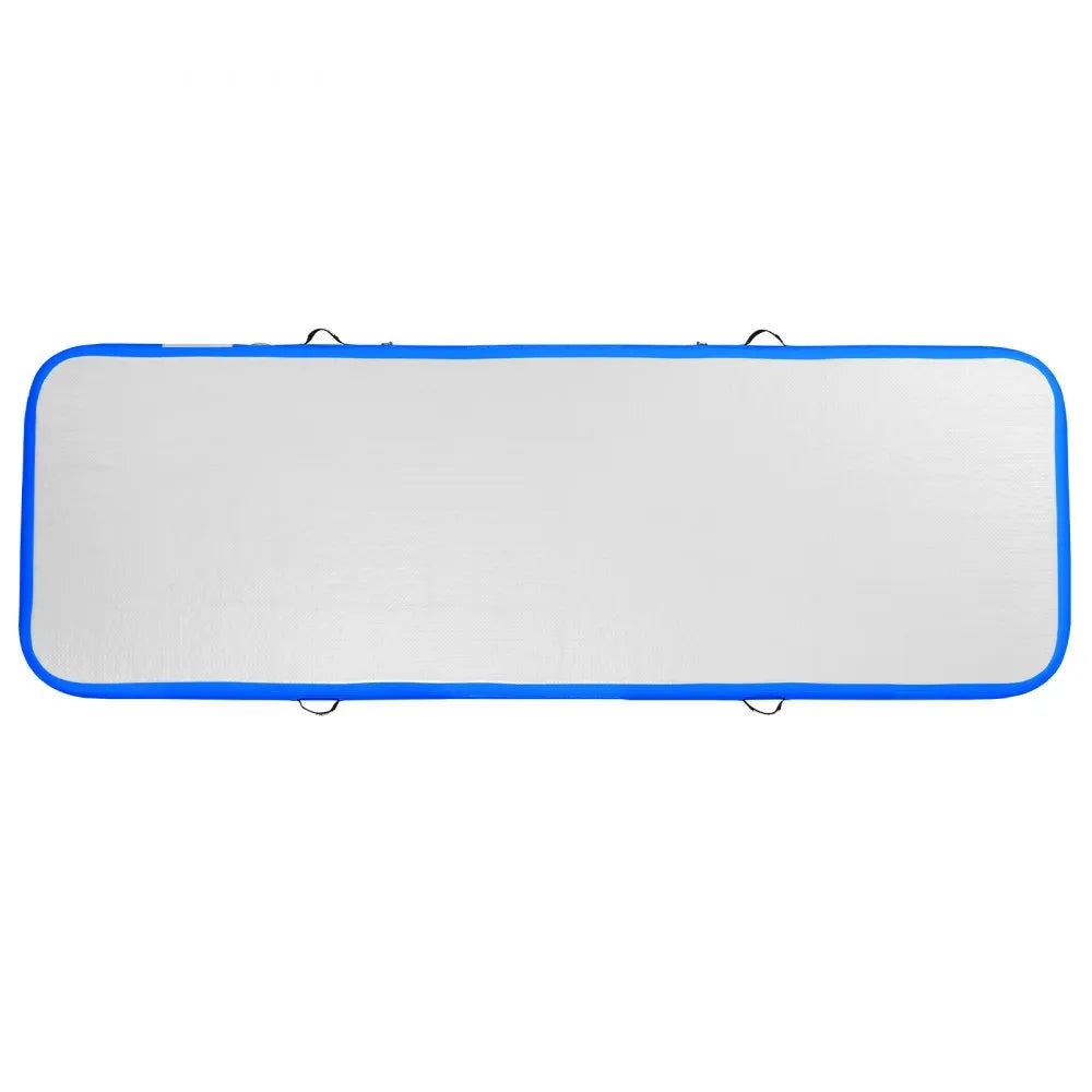 VEVOR Gymnastics Air Mat, 4 inch Thickness Inflatable Gymnastics Tumbling Mat, Tumble Track with Electric Pump, Training Mats for Home Use/Gym/Yoga/Cheerleading/Beach/Park/Water, 10 ft, Blue