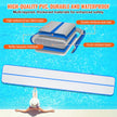 VEVOR Gymnastics Air Mat, 4 inch Thickness Inflatable Gymnastics Tumbling Mat, Tumble Track with Electric Pump, Training Mats for Home Use/Gym/Yoga/Cheerleading/Beach/Park/Water, 20 ft, Blue