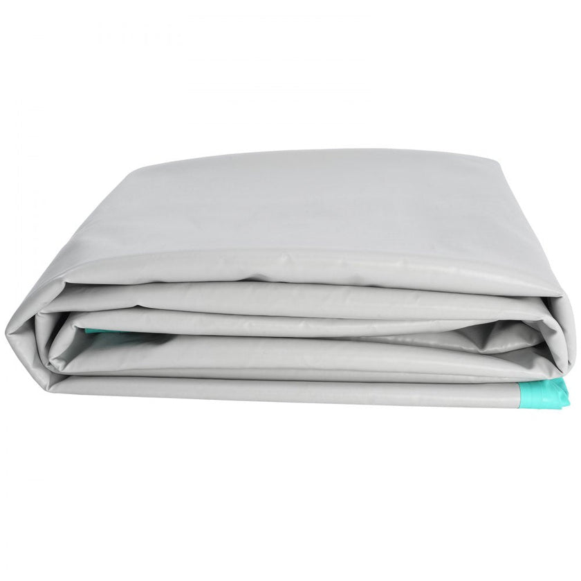 VEVOR Gymnastics Air Mat, 4 inch Thickness Inflatable Gymnastics Tumbling Mat, Tumble Track with Electric Pump, Training Mats for Home Use/Gym/Yoga/Cheerleading/Beach/Park/Water, 20 ft, Mint Green