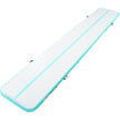 VEVOR Gymnastics Air Mat, 4 inch Thickness Inflatable Gymnastics Tumbling Mat, Tumble Track with Electric Pump, Training Mats for Home Use/Gym/Yoga/Cheerleading/Beach/Park/Water, 20 ft, Mint Green