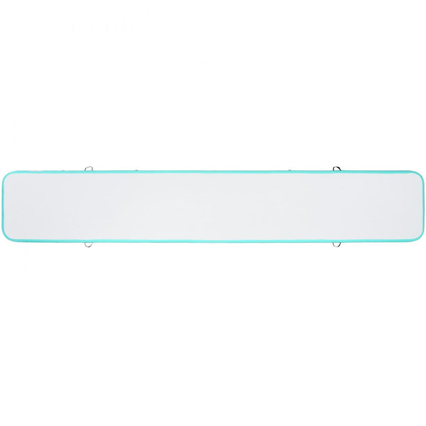 VEVOR Gymnastics Air Mat, 4 inch Thickness Inflatable Gymnastics Tumbling Mat, Tumble Track with Electric Pump, Training Mats for Home Use/Gym/Yoga/Cheerleading/Beach/Park/Water, 20 ft, Mint Green