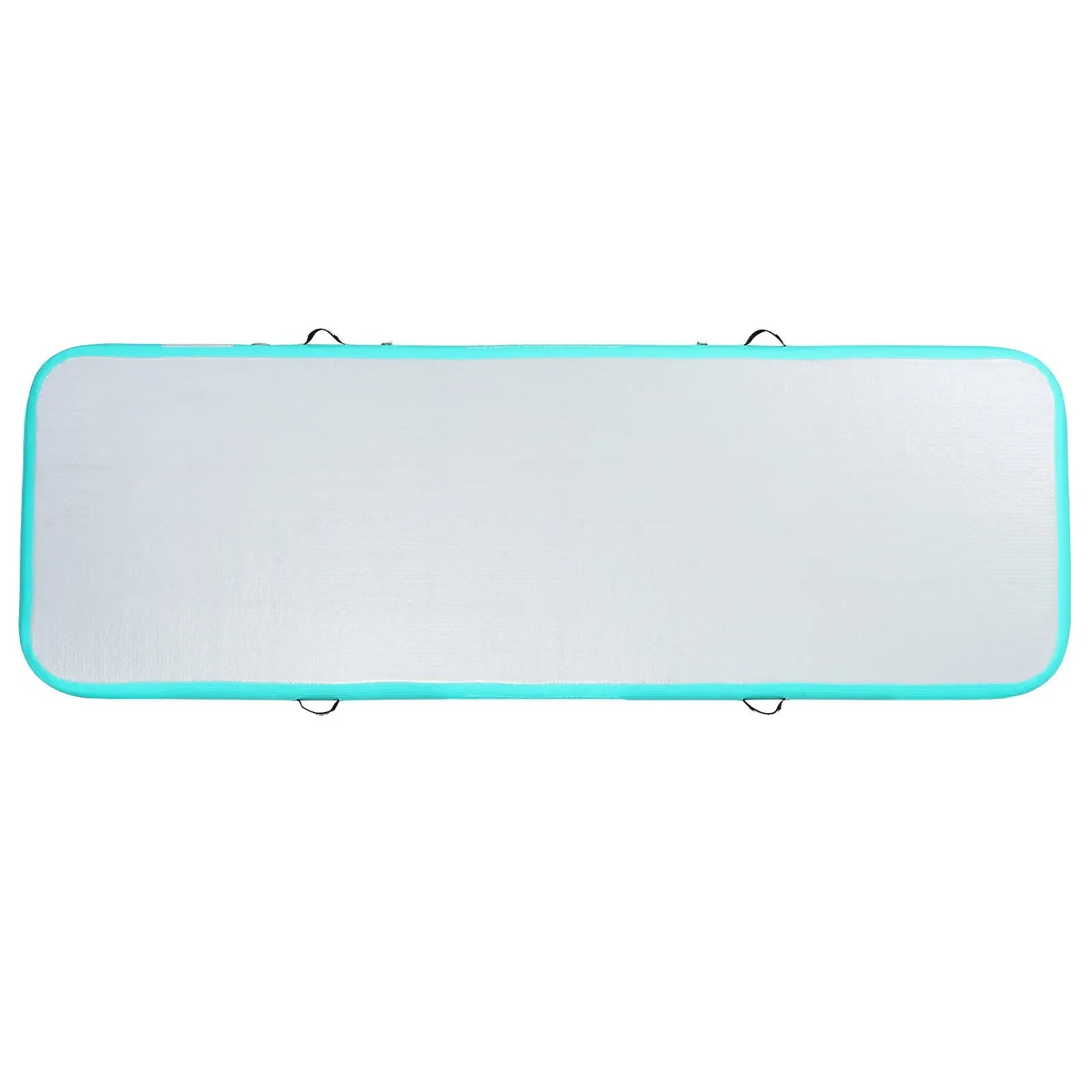 VEVOR Gymnastics Air Mat, 4 inch Thickness Inflatable Gymnastics Tumbling Mat, Tumble Track with Electric Pump, Training Mats for Home Use/Gym/Yoga/Cheerleading/Beach/Park/Water, 10 ft, Mint Green