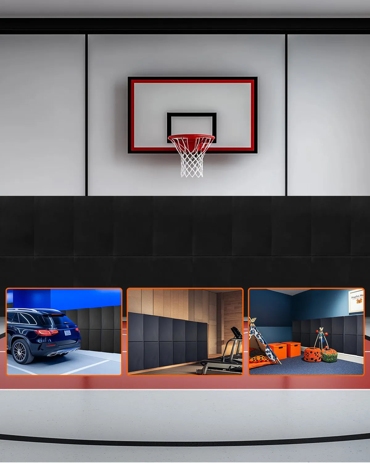 VEVOR Gym Wall Padding Waterproof Basketball Wall Mat 2
