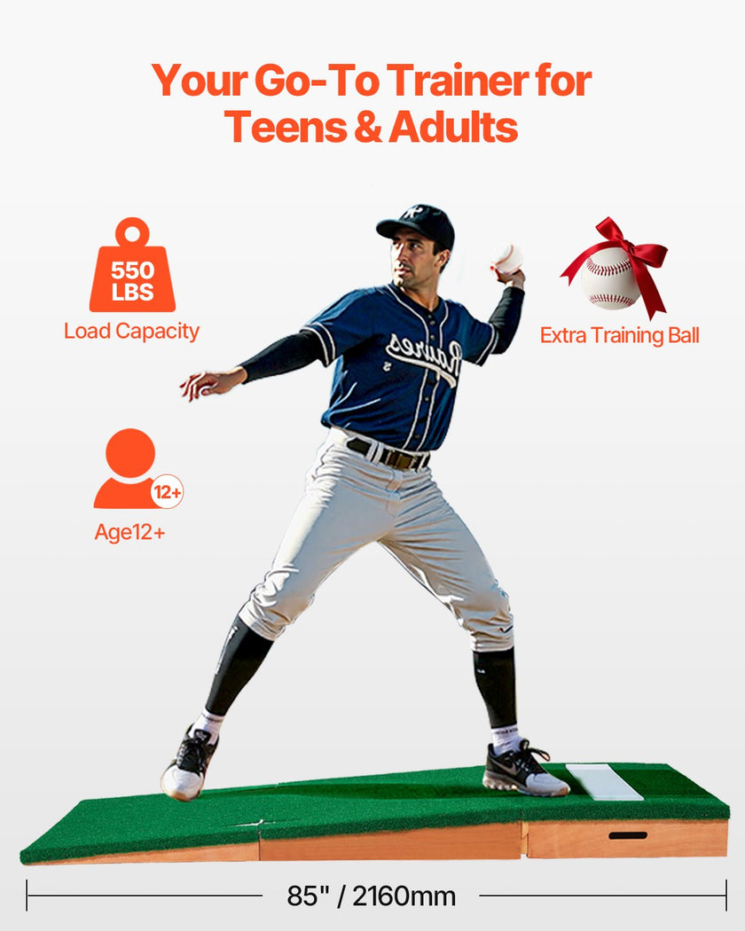 VEVOR 85 in Pitching Mound Portable Pitcher Mound Baseball Softball Training