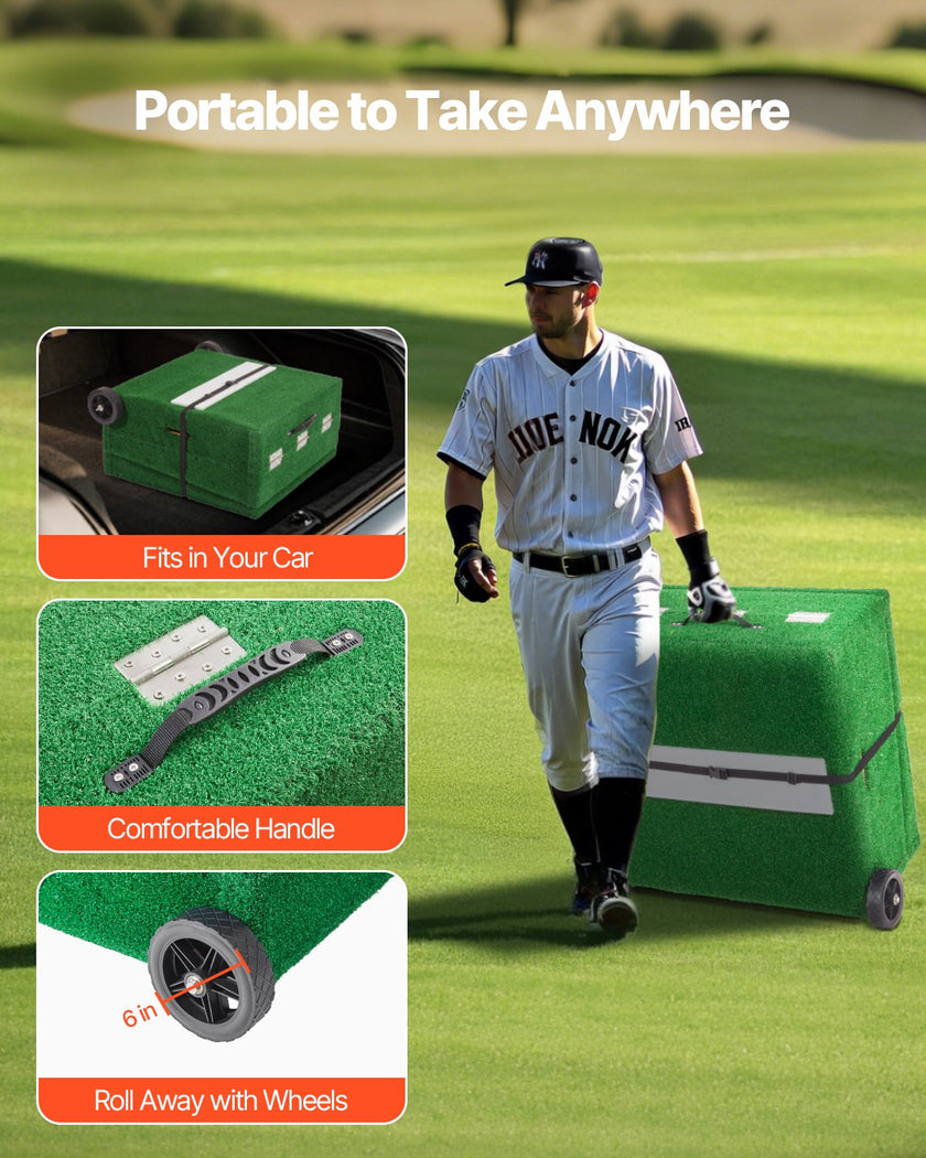 VEVOR 90 in Pitching Mound Portable Pitcher Mound Baseball Softball Training