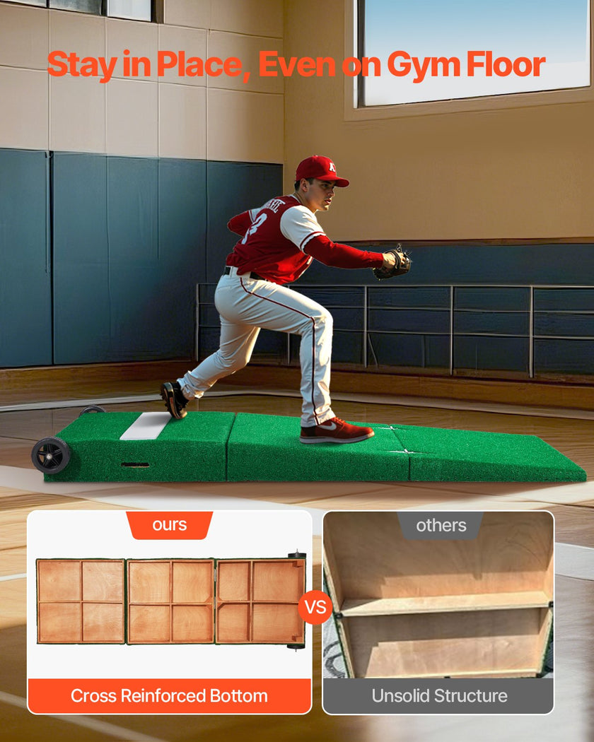 VEVOR 90 in Pitching Mound Portable Pitcher Mound Baseball Softball Training