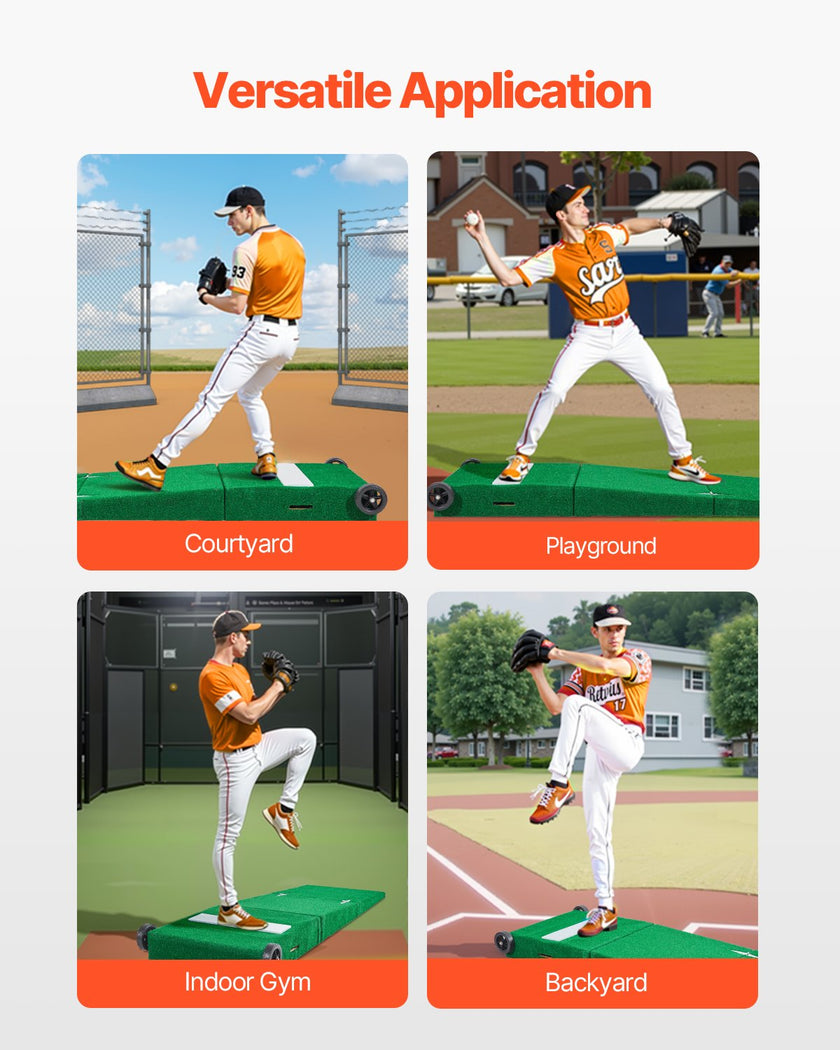 VEVOR 90 in Pitching Mound Portable Pitcher Mound Baseball Softball Training