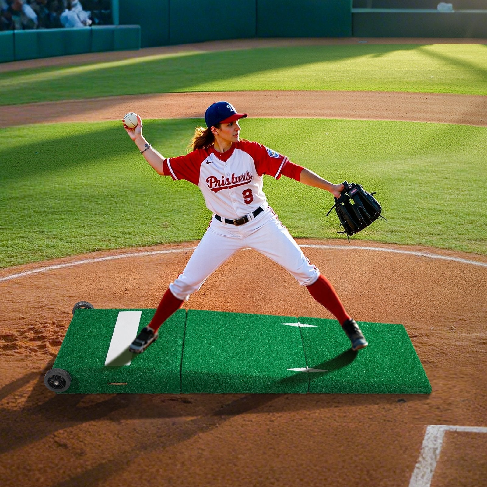 VEVOR 90 in Pitching Mound Portable Pitcher Mound Baseball Softball Training