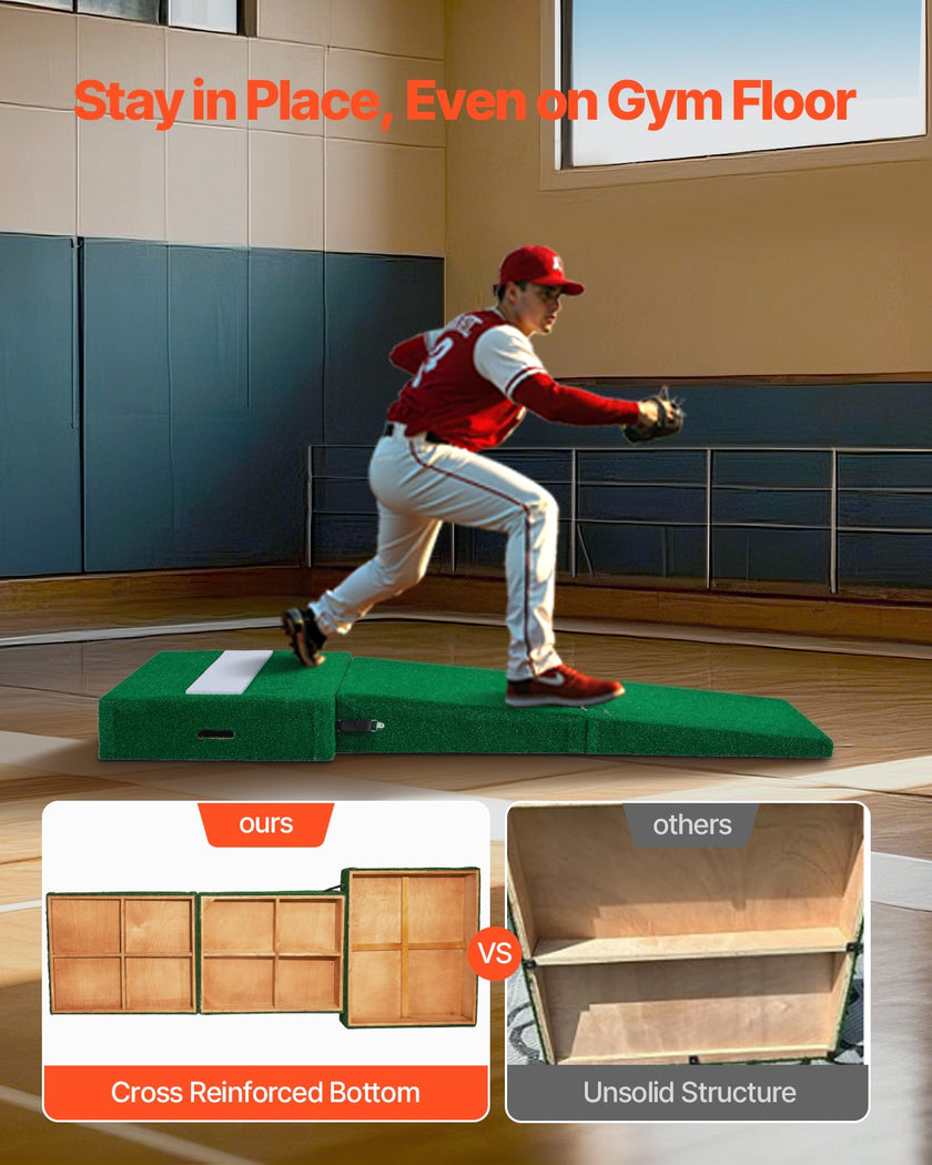 VEVOR 77 in Pitching Mound Portable Pitcher Mound Baseball Softball Training