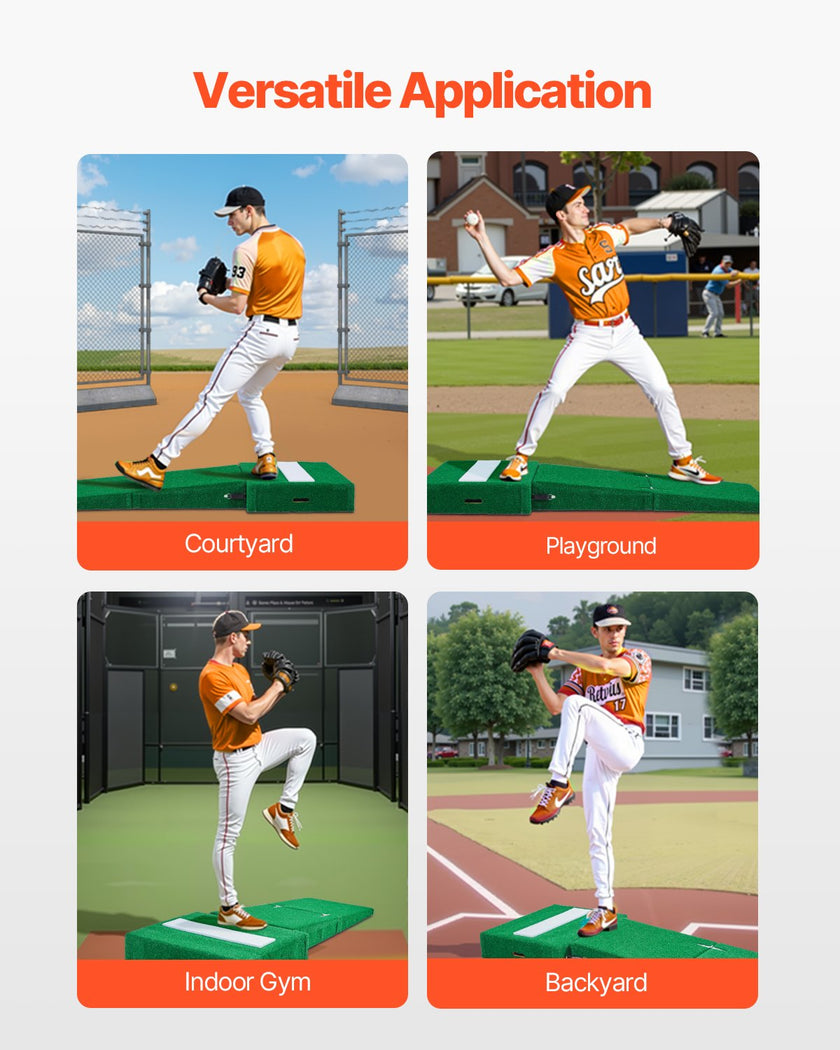 VEVOR 77 in Pitching Mound Portable Pitcher Mound Baseball Softball Training