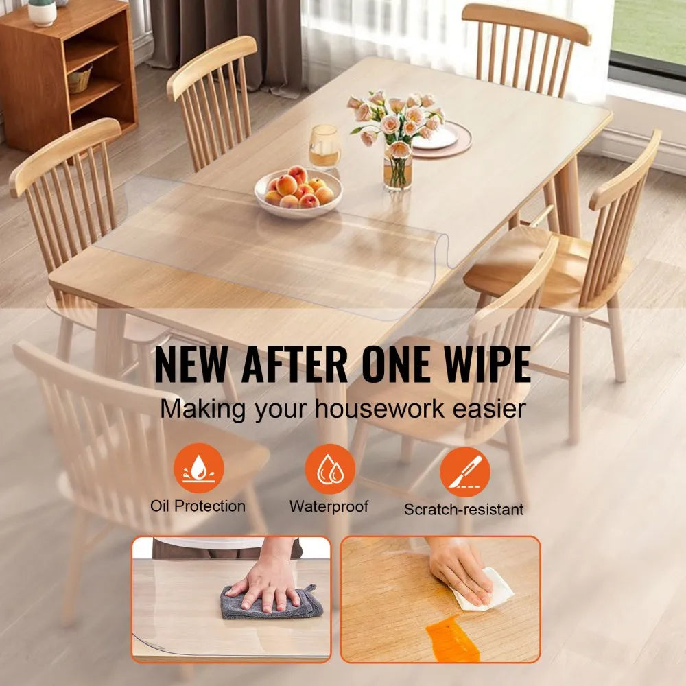 VEVOR Clear Table Cover Protector, 36