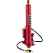 VEVOR Hydraulic/Pneumatic Long Ram Jack, 8 Tons/17363 lbs Capacity, with Single Piston Pump and Clevis Base, Manual Cherry Picker w/Handle, for Garage/Shop Cranes, Engine Lift Hoist, Red