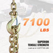VEVOR Binder Chain G80 Tie Down Tow Chain with Hook 3/8