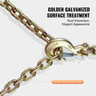 VEVOR Binder Chain G80 Tie Down Tow Chain with Hook 3/8
