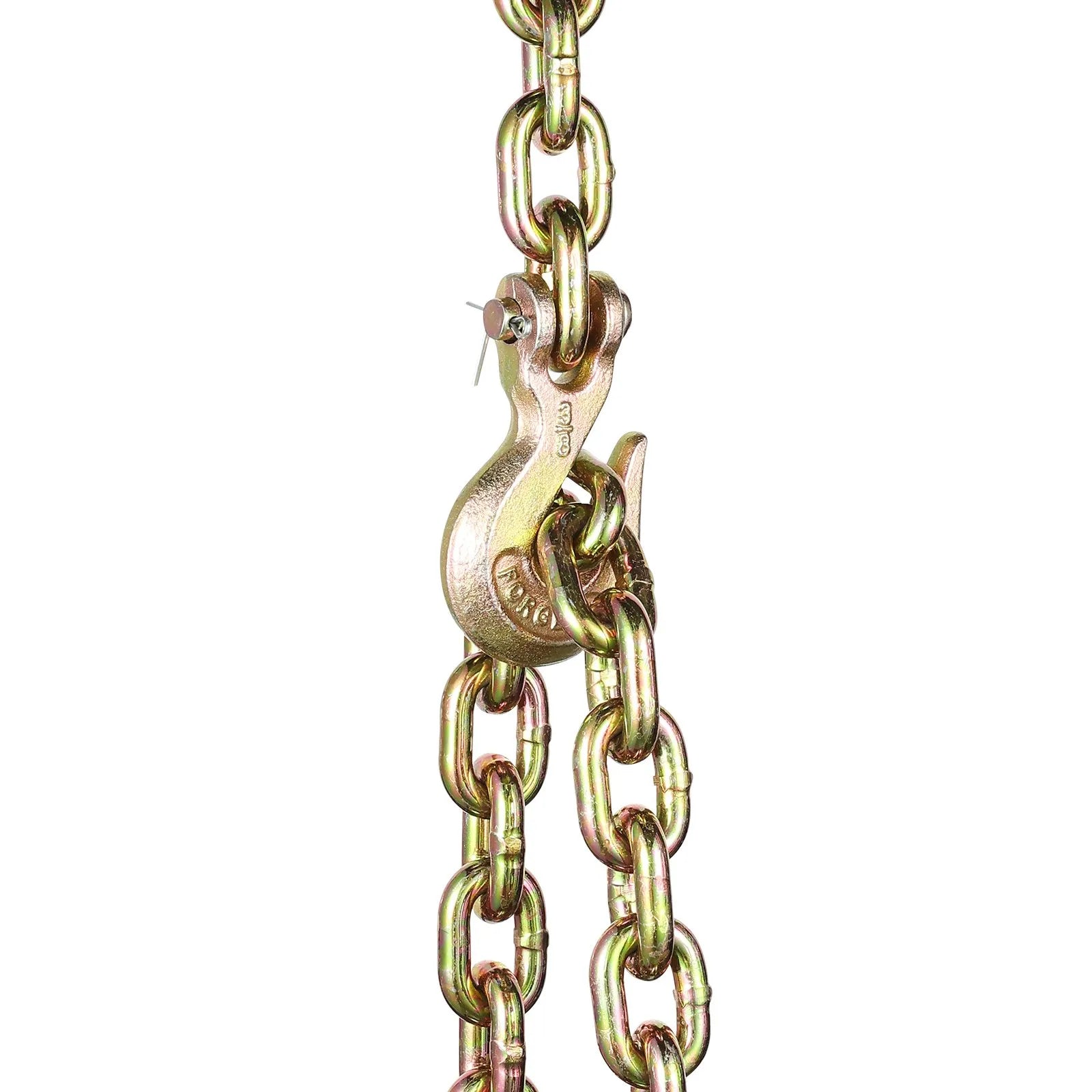 VEVOR Binder Chain G80 Tie Down Tow Chain with Two Hooks 3/8