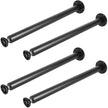 VEVOR 28 Inch Adjustable Desk Legs, Reinforced Steel Office Table Furniture legs Set of 4 for DIY, 1200 lbs Load Capacity Heavy Duty Desk Legs, Quick Instalation Legs with Adjustable Foot Cup Black