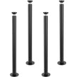 VEVOR 30 Inch Adjustable Desk Legs, Reinforced Steel Office Table Furniture legs Set of 4 for DIY, 1200 lbs Load Capacity Heavy Duty Desk Legs, Quick Instalation Legs with Adjustable Foot Cup Black