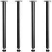 VEVOR 30 Inch Adjustable Desk Legs, Reinforced Steel Office Table Furniture legs Set of 4 for DIY, 1200 lbs Load Capacity Heavy Duty Desk Legs, Quick Instalation Legs with Adjustable Foot Cup Black